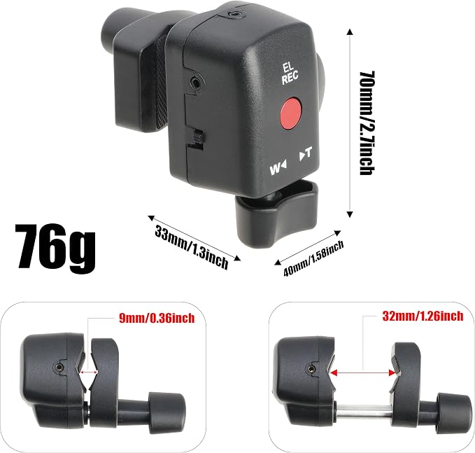 FOTGA Lanc Camcorder Zoom Remote Control Video Recording Controller 2.5mm Jack - Image 4