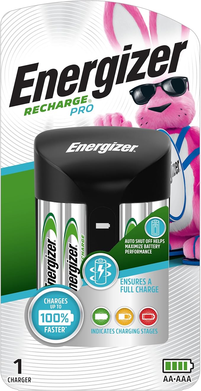Energizer Recharge Pro Rechargeable AAA and AA Battery Charger by Energizer