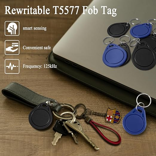 10pcs T5577 RFID Keyfobs 125kHz Writable T5577 Key Tags Proximity ID Card Token - Image 2