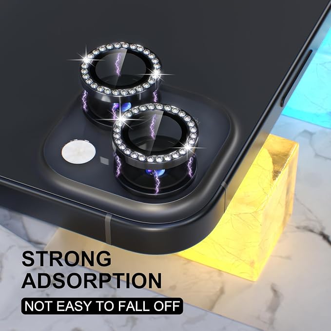 Choiche Compatible for iPhone 15 /iPhone 15 Plus Camera Lens Protector Bling - Image 6