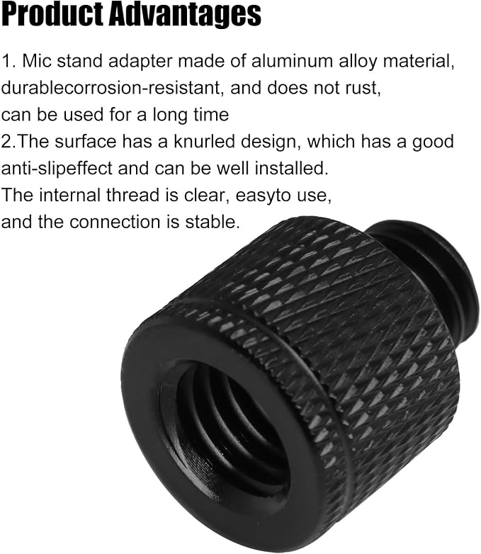 4PCS M10 Female to 3/8 Male Tripod Screw Adapter Aluminum Alloy Camera Mount - Image 3
