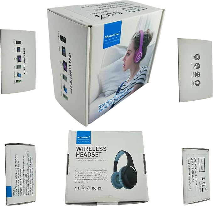 Kids Wireless Headphones, Over Ear Isolation Headphone Foldable - Image 2