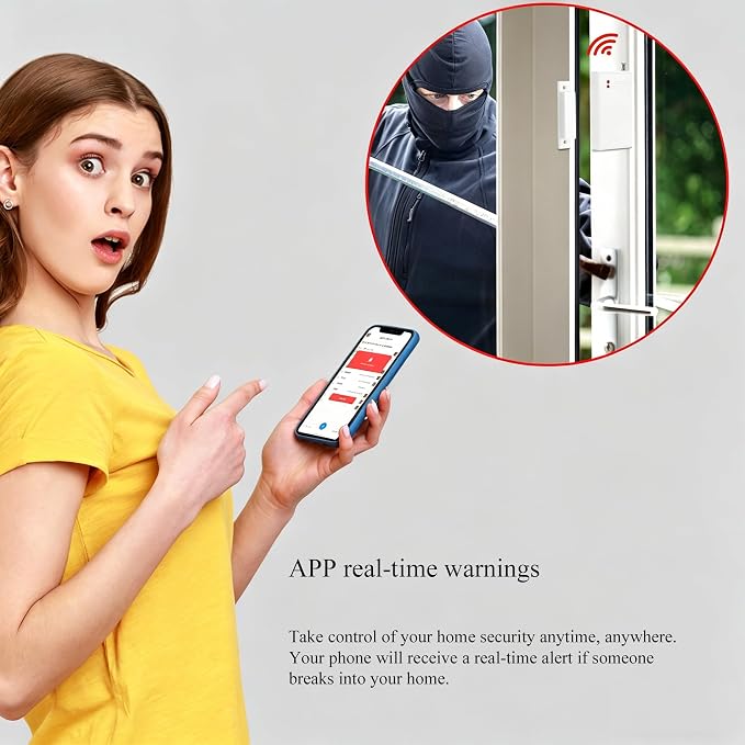 24pcs Wireless DIY Home Burglar Alarm System, 4G WiFi GSM, No Monthly Fee - Image 3