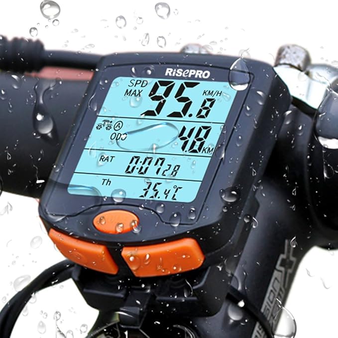 Bike Computer, RISEPRO® Wireless Bicycle Speedometer Bike Odometer Cycling by RISEPRO