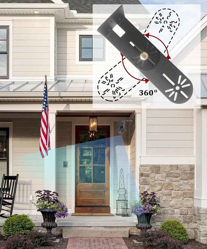 4Pack Metal Swivel Wall Mount Bracket - Image 4