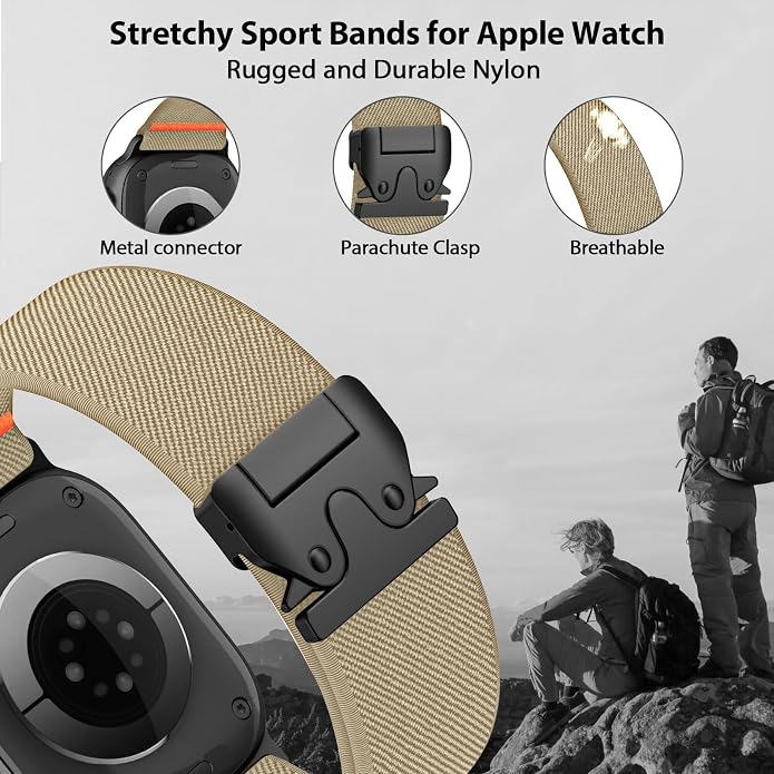 Elastic Sport Band for Apple Watch Ultra 3/2/1 Bands 49mm 46mm 45mm 44mm 42mm - Image 2