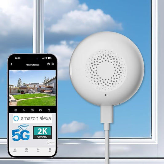 2K Window Camera, Dual-Band WiFi Indoor Dome Camera by Volmees