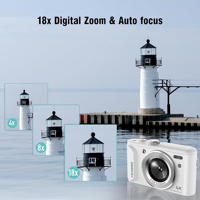 Fansbe Smart Digital Camera, 4K Vlogging Camera - Image 4