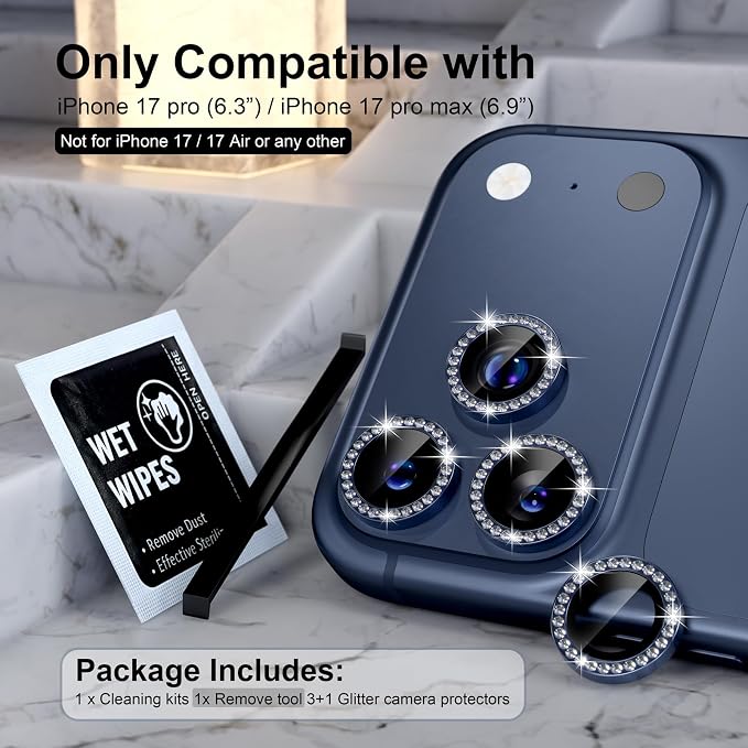 Choiche Compatible for iPhone 17 Pro/iPhone 17 Pro Max Camera Lens Protector - Image 2