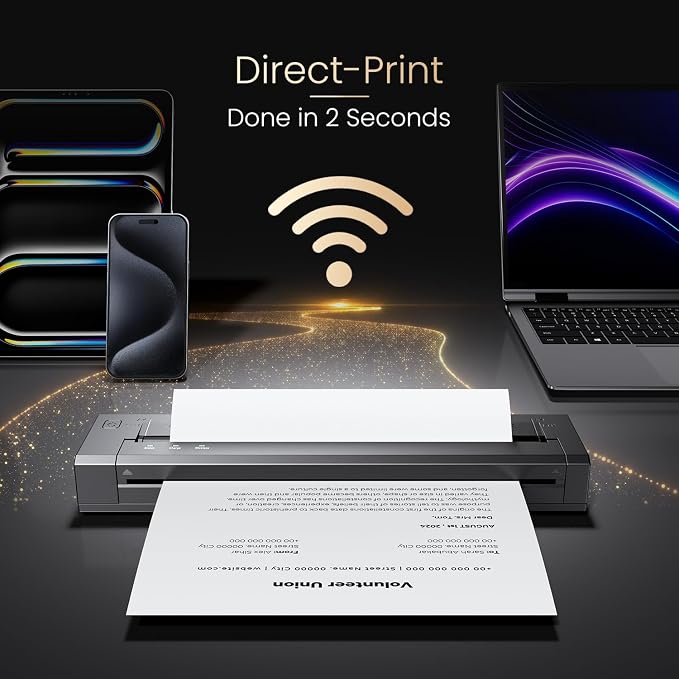 Phomemo G100 Pro WiFi Direct Print Portable Printers Wireless - Image 2