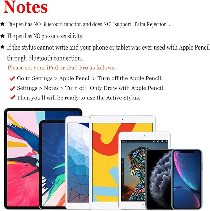 Stylus Pen for Touchscreen, Kenkor Rechargeable Digital Fine Point Active - Image 2