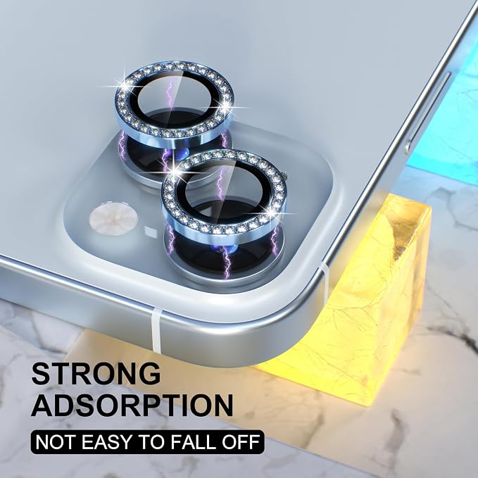 Choiche Compatible for iPhone 15 /iPhone 15 Plus Camera Lens Protector Bling - Image 6