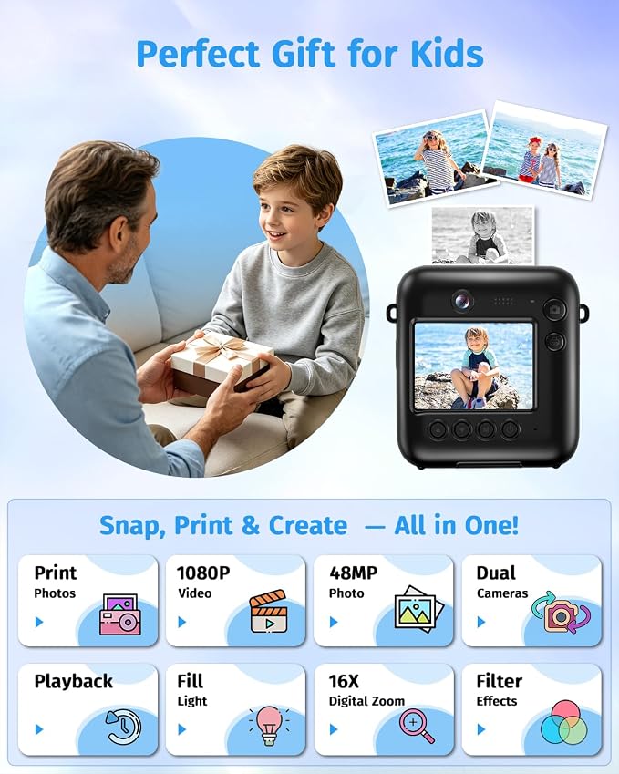 Instant Camera, 1080P Kids Camera - Image 2