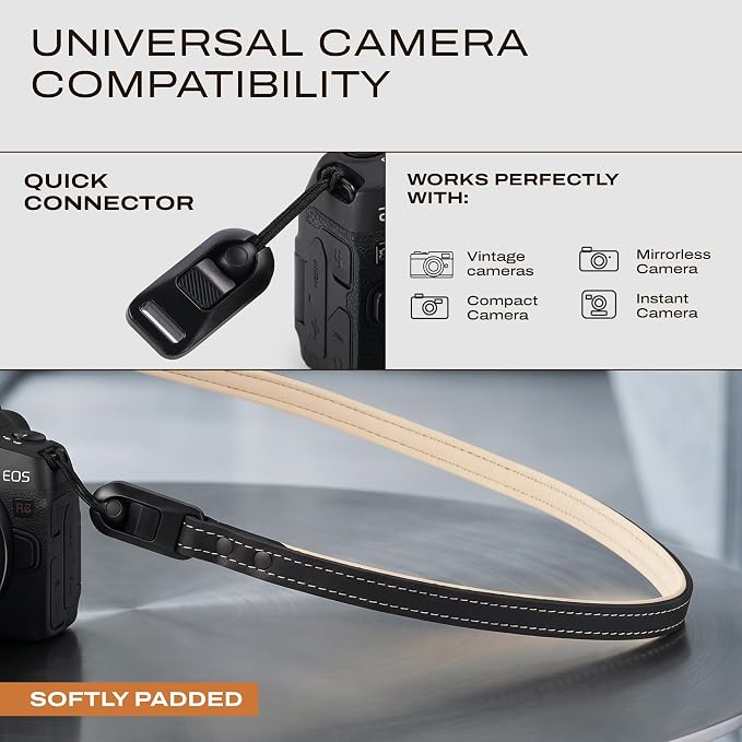 C Coiro Thin Leather Camera Strap - Image 3
