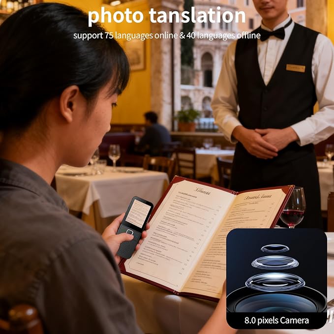 AI Language Translator Device, 2026 Upgraded Translator No WiFi Needed - Image 5