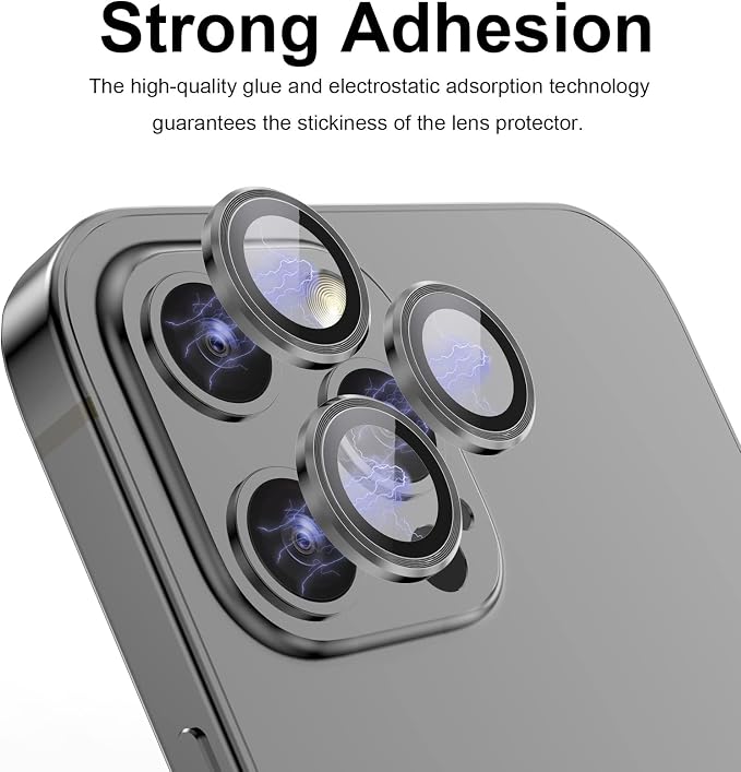 YWXTW Aluminum Alloy Tempered Glass Camera Circle Cover - Image 5