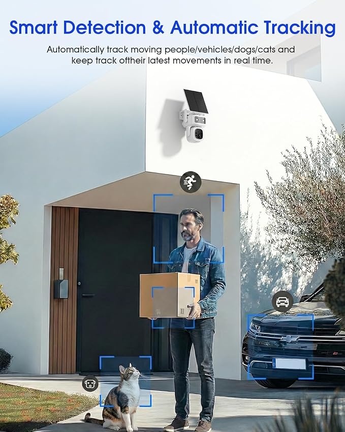 SANSCO 2 Pack 4G LTE Cellular Security Camera Wireless Outdoor, 360 Days Free - Image 9