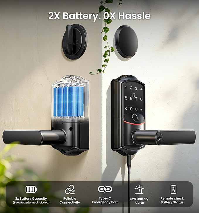 Veise VE029-E Wi-Fi Smart Lever Lock - Image 14