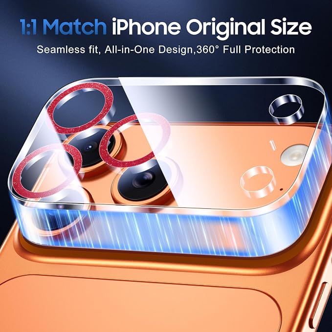 UniqueMe Compatible for 3 Pack iPhone 17 Pro Camera Lens Protector - Image 5