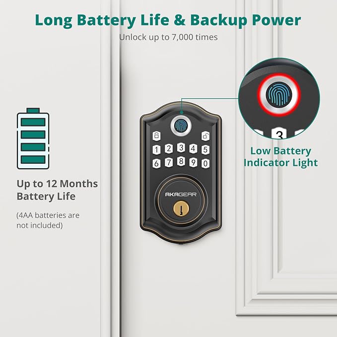 AkaGear Keyless Entry Door Lock - Image 7