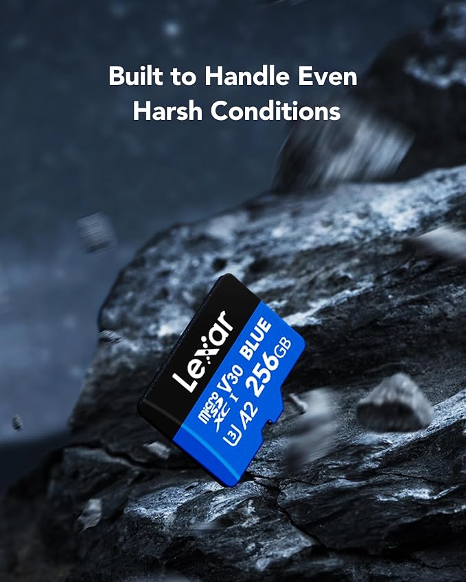 Lexar 256GB Blue Micro SD Card Up to 160MB/s, microSDXC UHS-I Memory Card - Image 8
