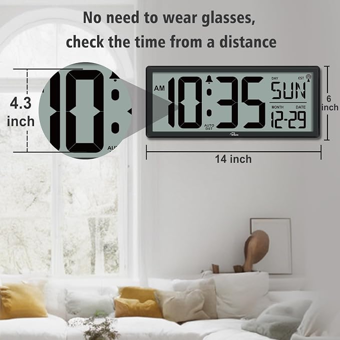 WallarGe 14.5'' Atomic Clock - Image 6