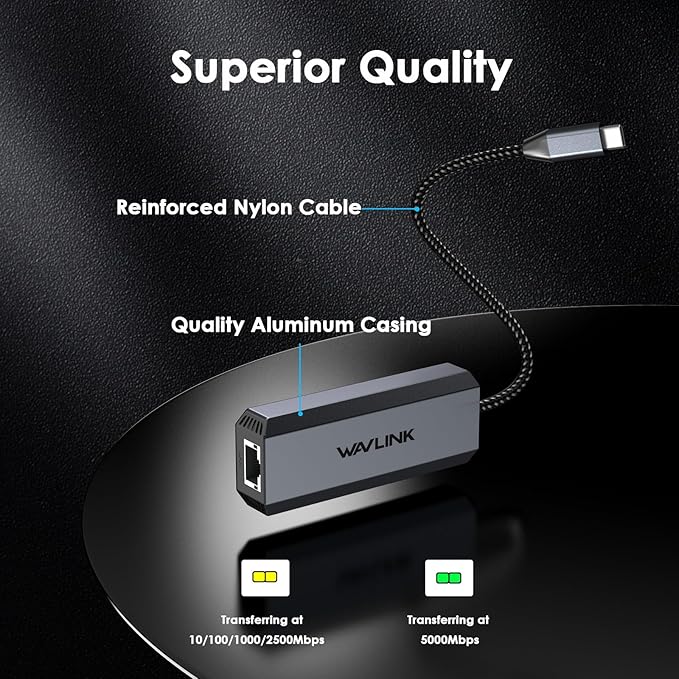 WAVLINK 5Gbps USB C Ethernet Adapter - Image 7