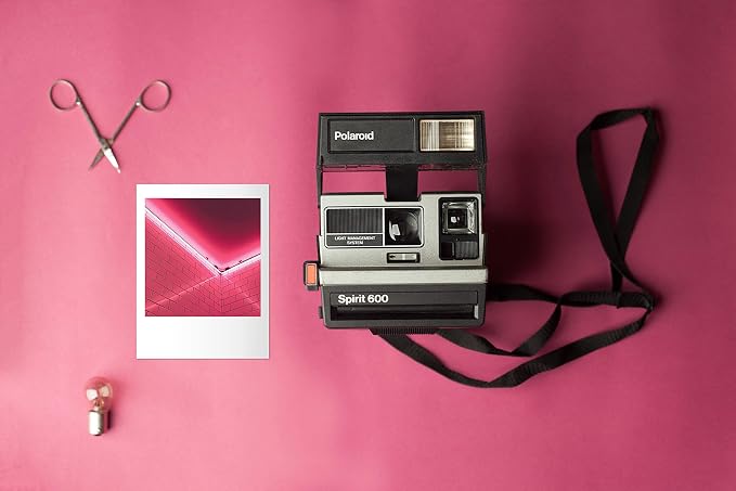 Polaroid Spirit 600 Vintage Instant Camera – Silver/Gray Front – Refurbished & - Image 5