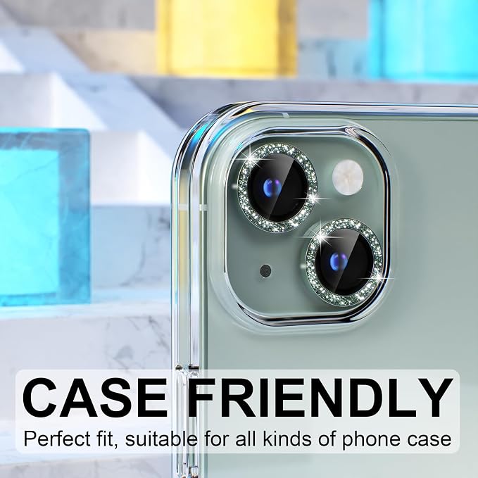 Choiche Compatible for iPhone 15 /iPhone 15 Plus Camera Lens Protector Bling - Image 4