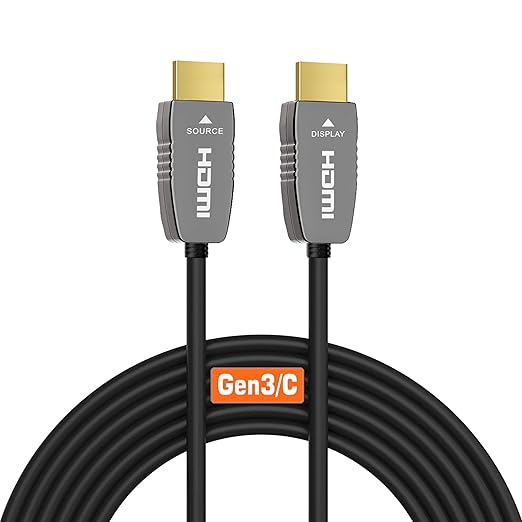 RUIPRO 8K HDMI Fiber Optic Cable CL2 Rated 15 Feet 48Gbps 8K60Hz 4K120Hz by RUIPRO-ProfessionalQualityVideoandAudioYouCanSeeandHear