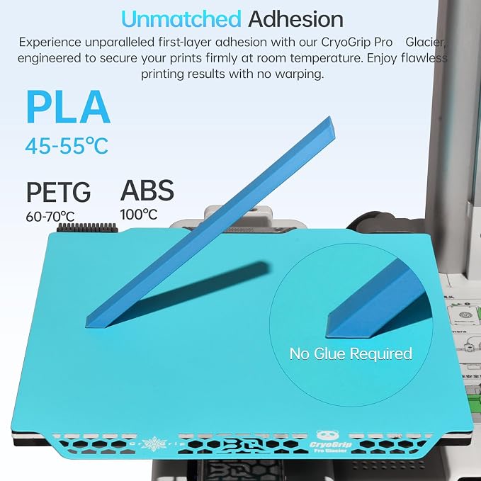 BIQU CryoGrip Pro Glacier 184x184mm Panda Build Plate - Image 3