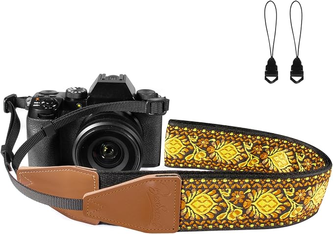 Camera Strap, Jacquard Weave 2" Shoulder Neck Straps by Dulphee