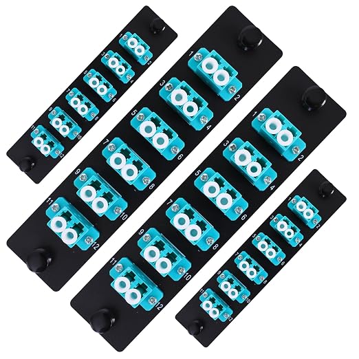 4PCS 6 Duplex 12 Core LC Adapters OM3 Fiber Patch Panel LGX Footprint Loaded 12 by ProfessionalFiberNetworkDevicemanufacturer
