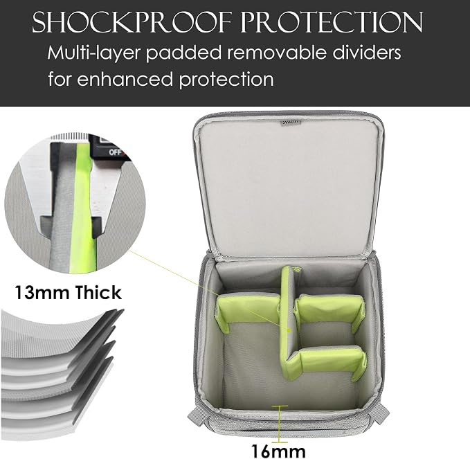 Mini SLR Camera Insert Bag, Shockproof &Pressure-proof Dual Opening Camera Lens - Image 7