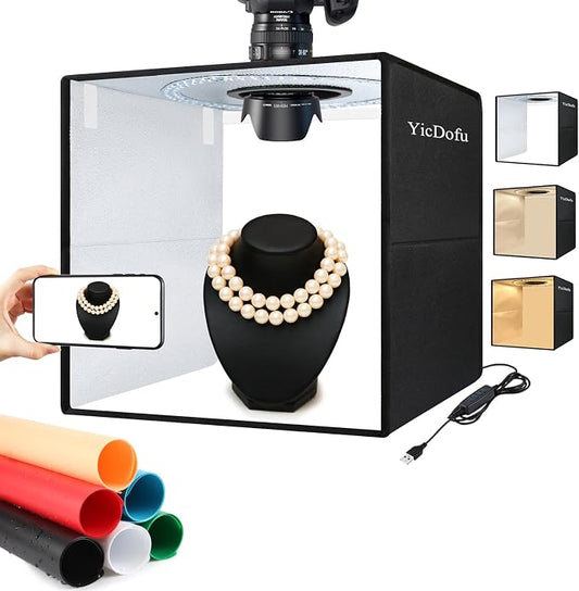 16 Inch Photo Light Box, CRI>90 Photography Shooting Tent by CaptureExtraordinaryMoments