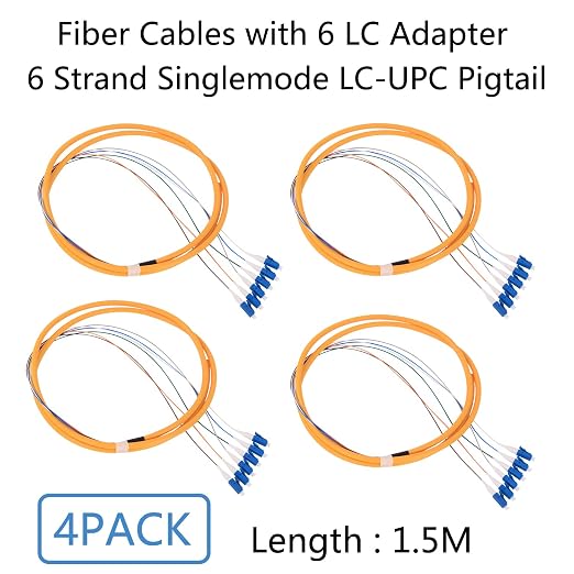 4Pcs 1.5 Meter LC Cable, SingleMode 9/125 Fiber Pigtail - Image 9