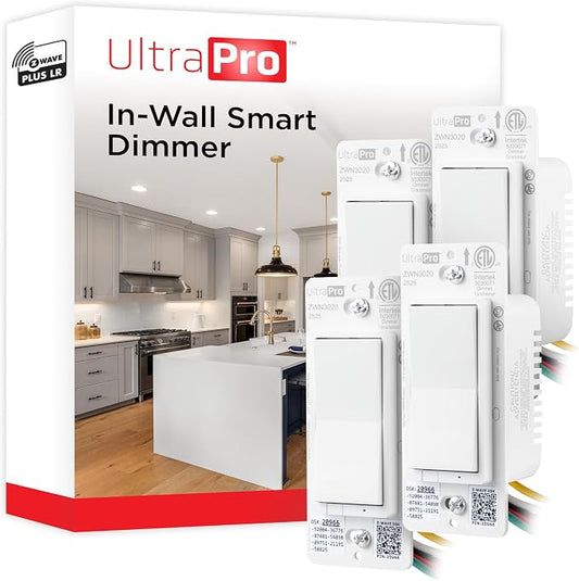 UltraPro Z-Wave Plus Long Range in-Wall Smart Dimmer by UltraPro