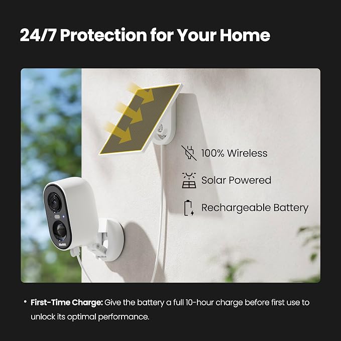 Kiwibit Solar Security Cameras Wireless Outdoor, 2K Magnetic Installation - Image 3