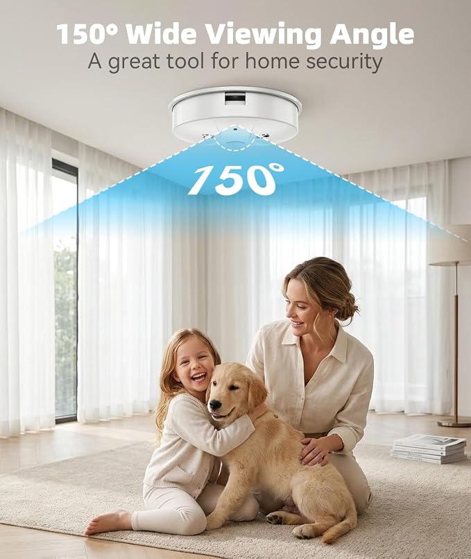 1080P HD Wireless WiFi Camera Smoke Detector - Image 5