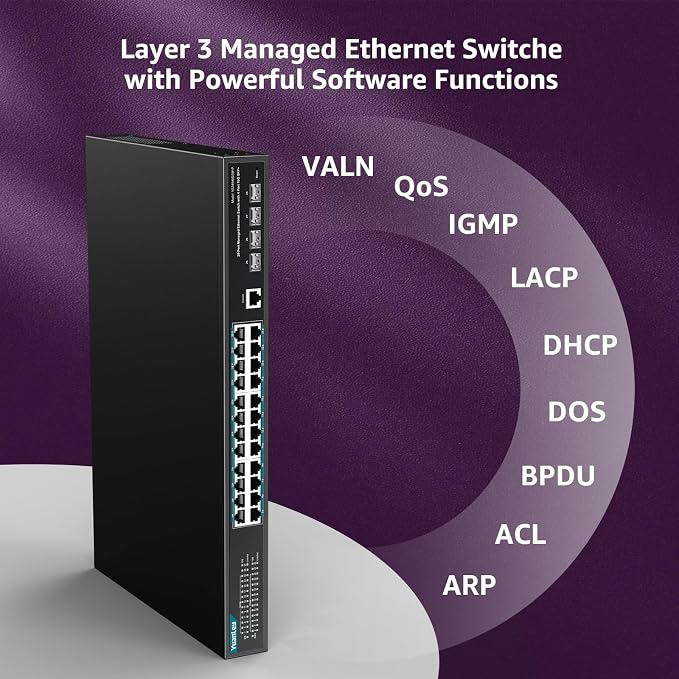 YuanLey 28 Port Gigabit Managed PoE Switch - Image 5