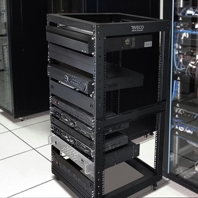 RIVECO 22U Open Frame Server Rack - Image 6