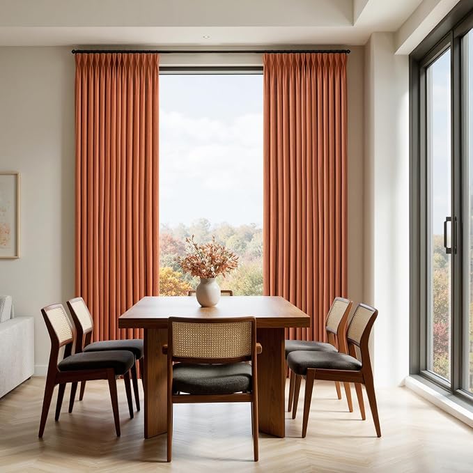 Memory Trained Pinch Pleated Curtains 108 Inches Long, Viral Linen Pinch Pleat - Image 6