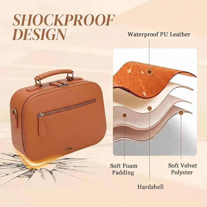 Camera Sling Bag, Waterproof PU Leather Crossbody Camere Bag - Image 6
