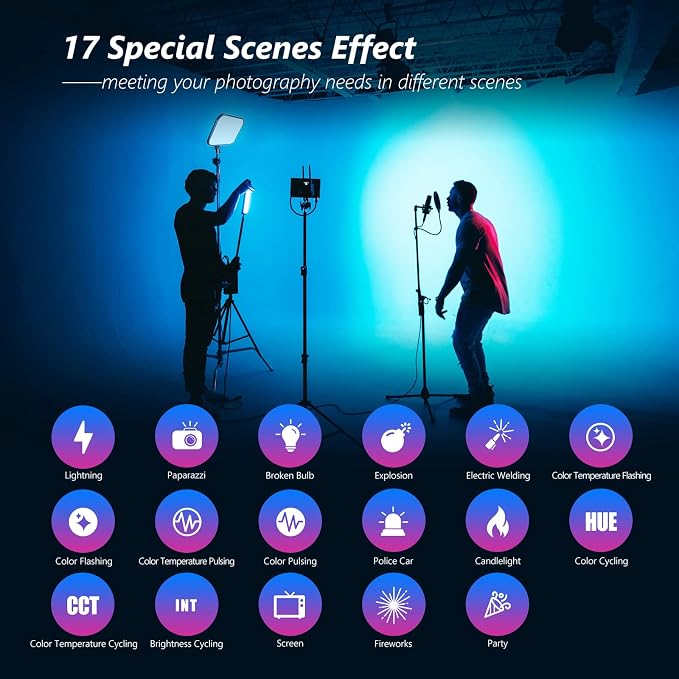 NEEWER 18.3" RGB LED Video Light Panel - Image 4
