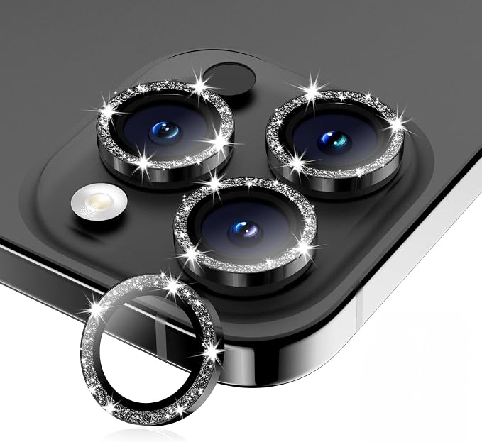 for iPhone 15 Pro/15 Pro Max Camera Lens Protector, Tempered Glass Screen by WumigooProducts