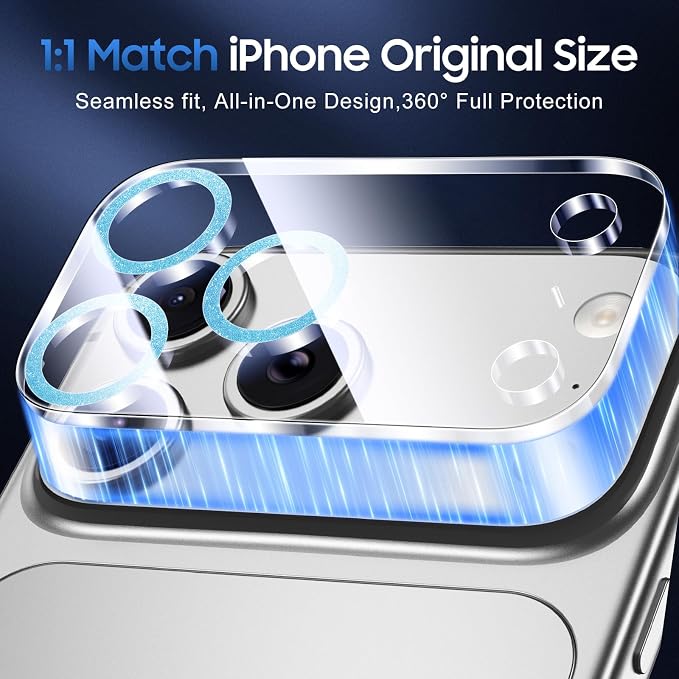 UniqueMe Compatible for 3 Pack iPhone 17 Pro Camera Lens Protector - Image 5