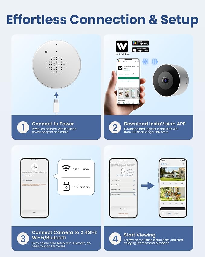 3MP 2K Window Camera, 2.4GHz WiFi 6 Window Security Camera, Smart AI Detection - Image 8