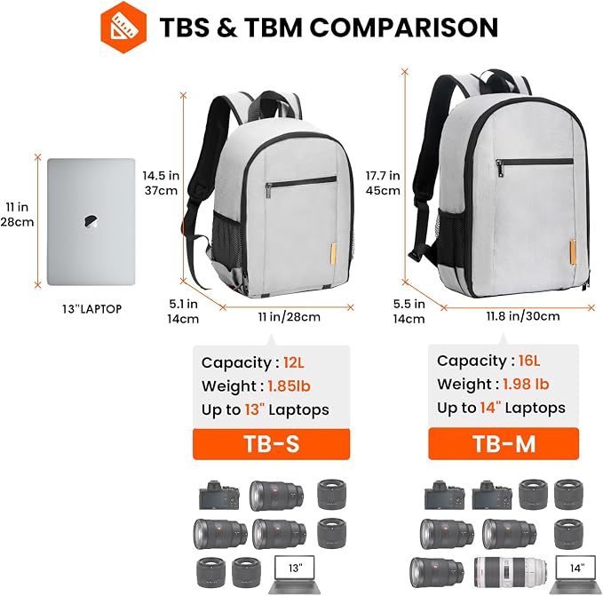 TARION Camera Backpack Bag for Photographers: DSLR Camera Bag - Image 7