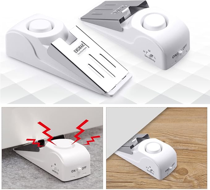 EMDMAK Door Stop Alarm with 120DB Siren Door Stop - Image 4