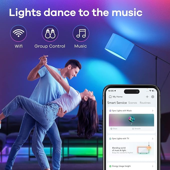 Linkind Matter Smart Light Bulb, 1600LM 100W Smart Bulbs Work - Image 6